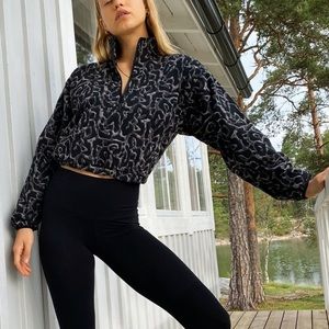 TNA cropped, fleece sweater